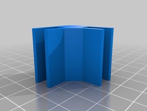 Viertel-Zoll-parametrische mini modulare Rahmensystem Ecke-block-Bahn Teile angepasst 3d print model - Mito3D