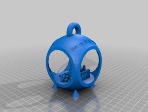 x-mas ornament Dekor angepasst 3d print model - Mito3D