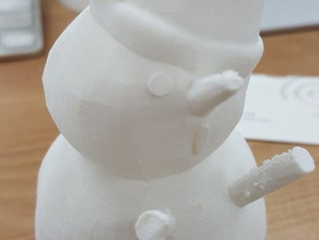 front arm snowman creatures christmas nosupport santa winter 3d print model - Mito3D
