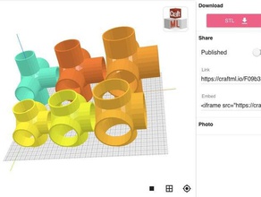craftml evrensel bağlayıcı özelleştirilebilir araçlar 3d print model - Mito3D