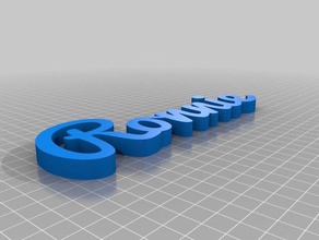 ronnie text 50 other customized 3d print model - Mito3D