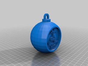 tayla de navidad la bola decoración personalizado 3d print model - Mito3D