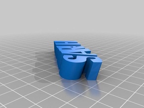 my customized iamburnystext name keyring keyfob sarah5 organization 3d print model - Mito3D