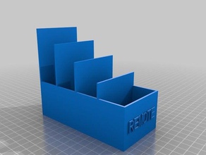 single row remote control container containers customized 3d print model - Mito3D