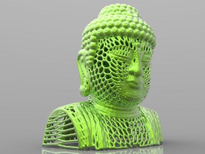 buddha statue other 3d printing sculpture voronoi 3d print model - Mito3D