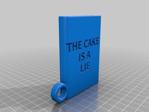 gâteau de mensonge porte-clés personnalisé 3d print model - Mito3D