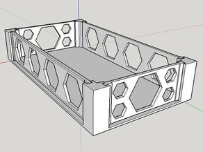 piccolo vassoio rettangolare elettronica 3d print model - Mito3D