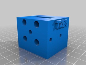 square hub angle bar robotics 3d print model - Mito3D