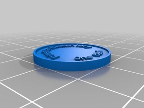 meu personalizada moeda chip centavo moedas emblemas 3d print model - Mito3D