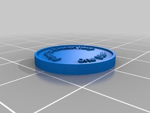 my customized coin chip dime coins badges 3d print model - Mito3D
