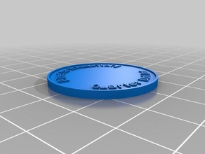meu personalizada moeda chipquarter moedas emblemas 3d print model - Mito3D