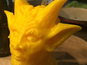 even demons take time smell roses sculptures head krampus monster 3d print model - Mito3D