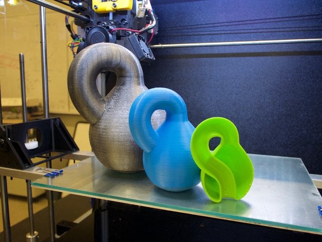 einfache klein-Flasche Mathematik 3D print model - Mito3D