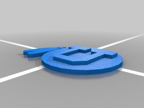 utah utes chaveiro 3d impressão a universidade de 3d print model - Mito3D