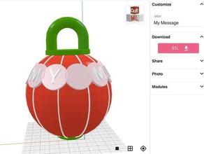 craftml ornament custom message decor 3d print model - Mito3D