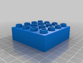 duplo 4x4 construção brinquedos personalizado 3d print model - Mito3D