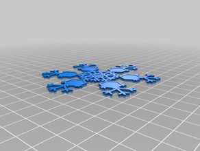 snowflake6-aldridge interattiva art personalizzato 3d print model - Mito3D