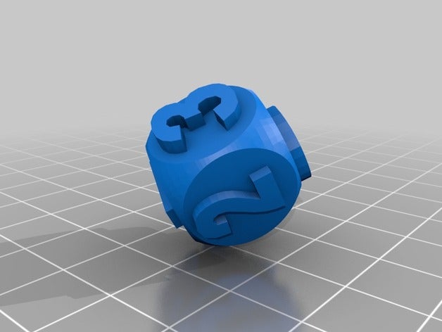 die dice 3D print model - Mito3D
