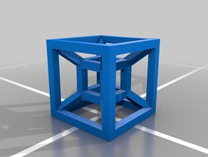 hypercube 3d drucken Mathe-Kunst 3d print model - Mito3D