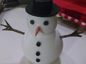 snowman building kit playsets christmas holidays 3d print model - Mito3D
