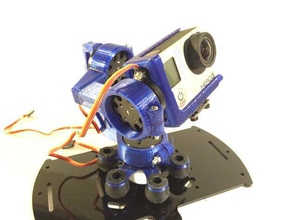 3-axis open brushless gimbal camera 3d print model - Mito3D