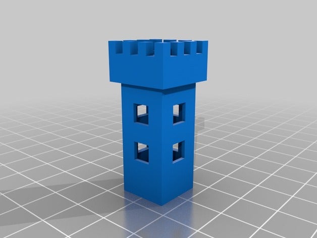 turm-Turm Skulpturen makeredchallenge mincraft 3D print model - Mito3D