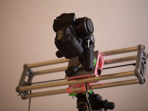 final de câmera deslizante suporte do equipamento dolly dslr da canon manfrotto nikon montagem timelapse tripé em 3d print model - Mito3D