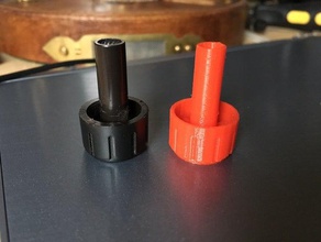 vintage radio knob audio potentiometer 3d print model - Mito3D