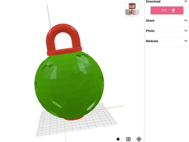 craftml süs kalpler dekor 3D print model - Mito3D