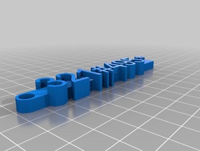 mon message personnalisé keychain organisation 3d print model - Mito3D