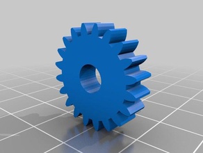 gear 20 engineering 3d print model - Mito3D