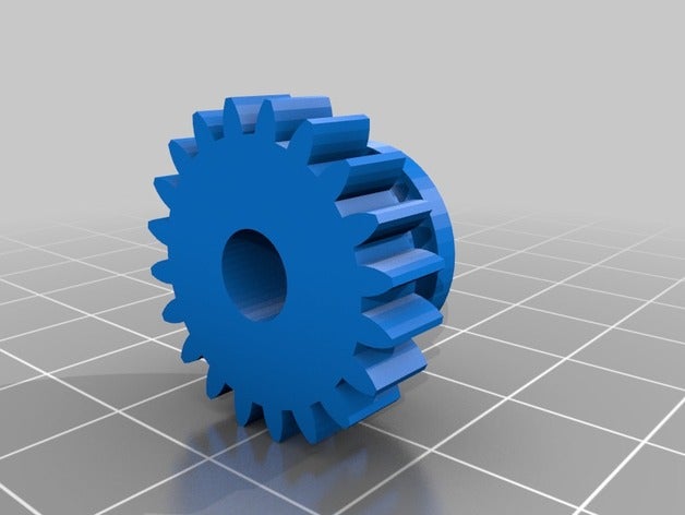 gear 20 pulley engineering 3D print model - Mito3D