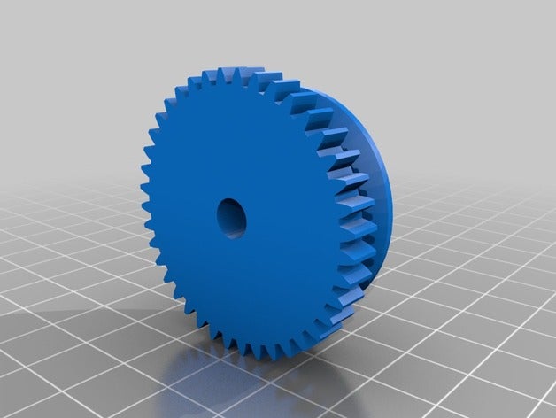 gear 40 pulley engineering 3D print model - Mito3D