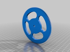 gear 100 ingegneria 3d print model - Mito3D