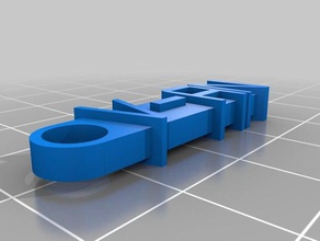 v-un llavero organización personalizado 3d print model - Mito3D