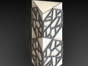 hexagon lamp decor 3d print model - Mito3D