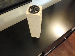 stack-able box tower organization 3d print model - Mito3D