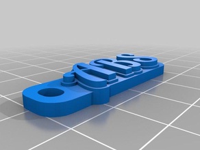 abs-tag Schlüsselanhänger angepasst 3d print model - Mito3D