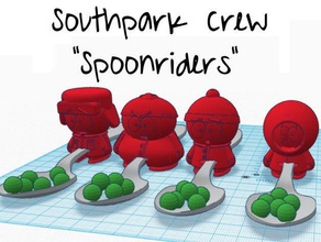 southpark spoonriders food drink south park 3d print model - Mito3D