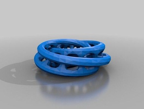 interlocked mobius loop outros 3d print model - Mito3D