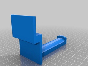 mi personalizados simplelonger de cola la sección paramétrico soporte bobina flashforge creator pro 3d impresora partes 3d print model - Mito3D