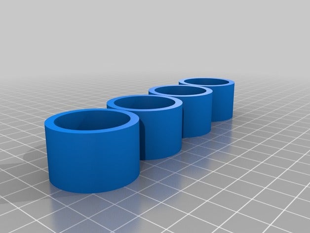 feet table tube legs replacement parts customizer 3D print model - Mito3D