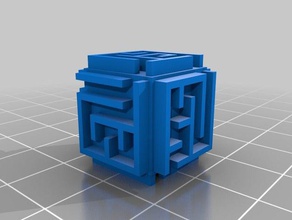 labirinto do cubo brinquedos jogos personalizado 3d print model - Mito3D