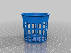 meine angepasste parametrische net-pot-net-cup-Hydroponik, aeroponics fogponics outdoor Garten 3d print model - Mito3D