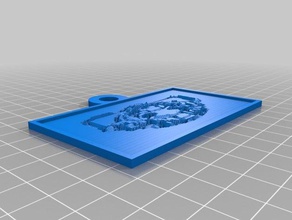 cyberman litophane 2d art customized 3d print model - Mito3D