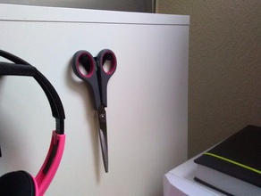 scissor hook organization holder scissors 3d print model - Mito3D
