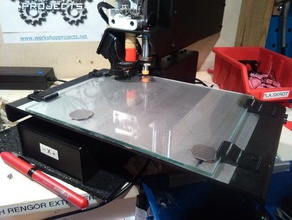Glasplatte Halter aus meinem printrbot 3d Drucker - Zubehör clips 3d print model - Mito3D