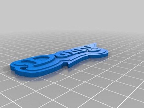 daisy llavero llaveros personalizado 3d print model - Mito3D