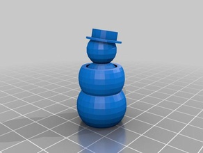 dancing snowman scad version decor christmas ornament 3d print model - Mito3D
