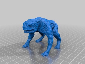 zombie dog sculpt sculptures 28mm animal creature cute puppy dead demon dnd fantasy frostgrave hyena mustangdave pit bull scary spooky undead 3d print model - Mito3D